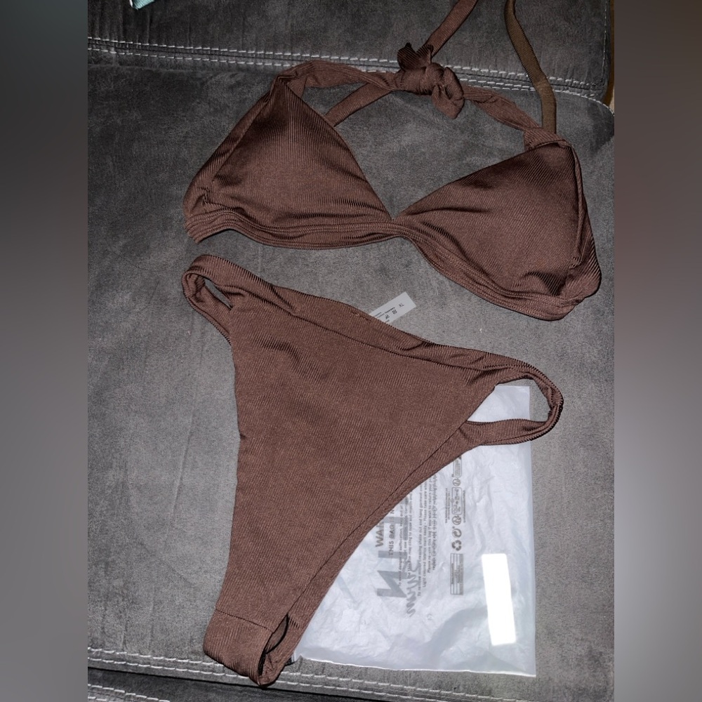 Brand New w tags SHEIN Brown Bikini Set